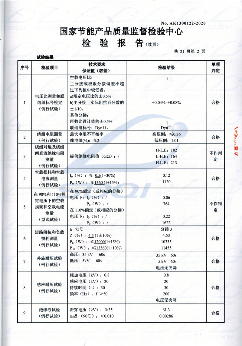 高低压试验报告-S11-1250逊克逊克逊克油浸式变压器-2.jpg
